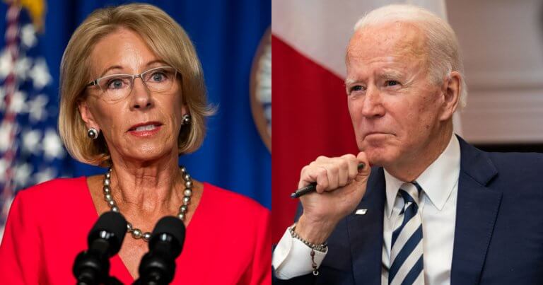 ‘It Was Gross’: Trump’s Education Secretary, Betsy DeVos, Accuses Biden In New Book